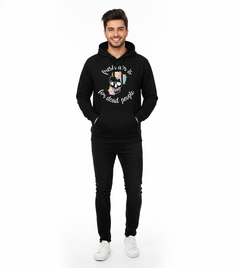 Fresh Air Is For Dead People Morbid Podcast Hoodie 2 - Morbid Podcast Merch - Morbid Podcast Merch