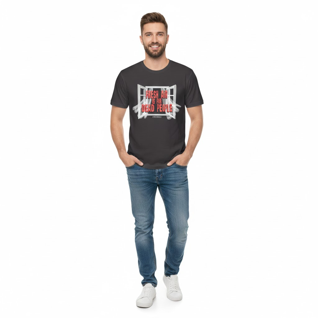Fresh air is for dead people T-Shirt 2 - Morbid Podcast Merch - Morbid Podcast Merch