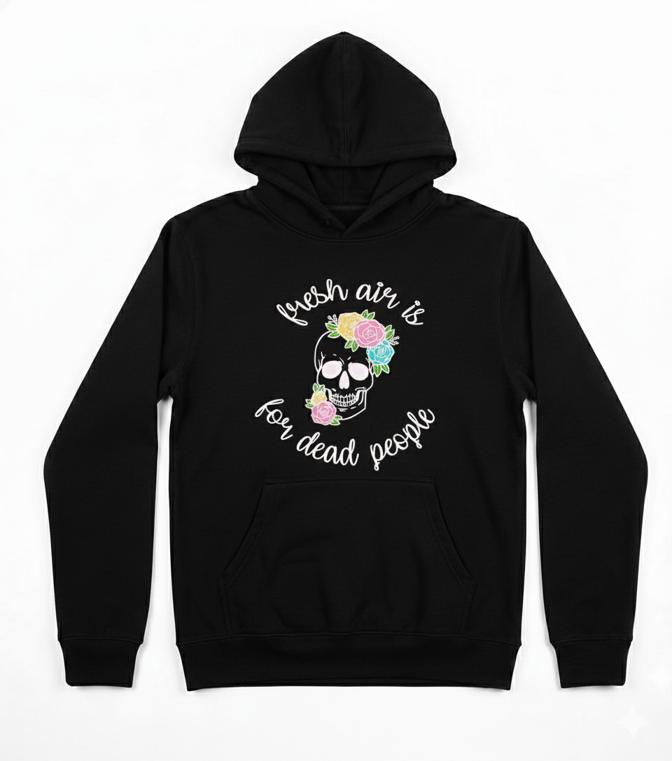 Fresh Air Is For Dead People Morbid Podcast Hoodie 1 - Morbid Podcast Merch - Morbid Podcast Merch