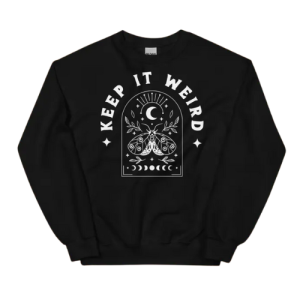 Keep It Weird Morbid Podcast Fan Art Sweater