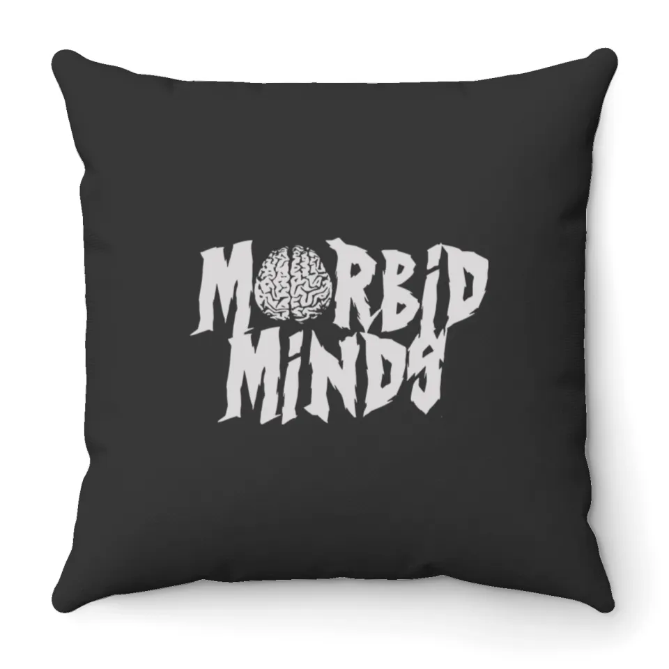 Morbid Podcast Morbid Minds Throw Pillow PTTT3001
