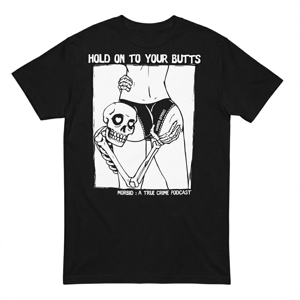 Morbid Hold On To Your Butts A True Crime Podcast DTNK0204 T-Shirt