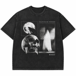 Washed Haunted By HTCT2206 Morbid T-shirt