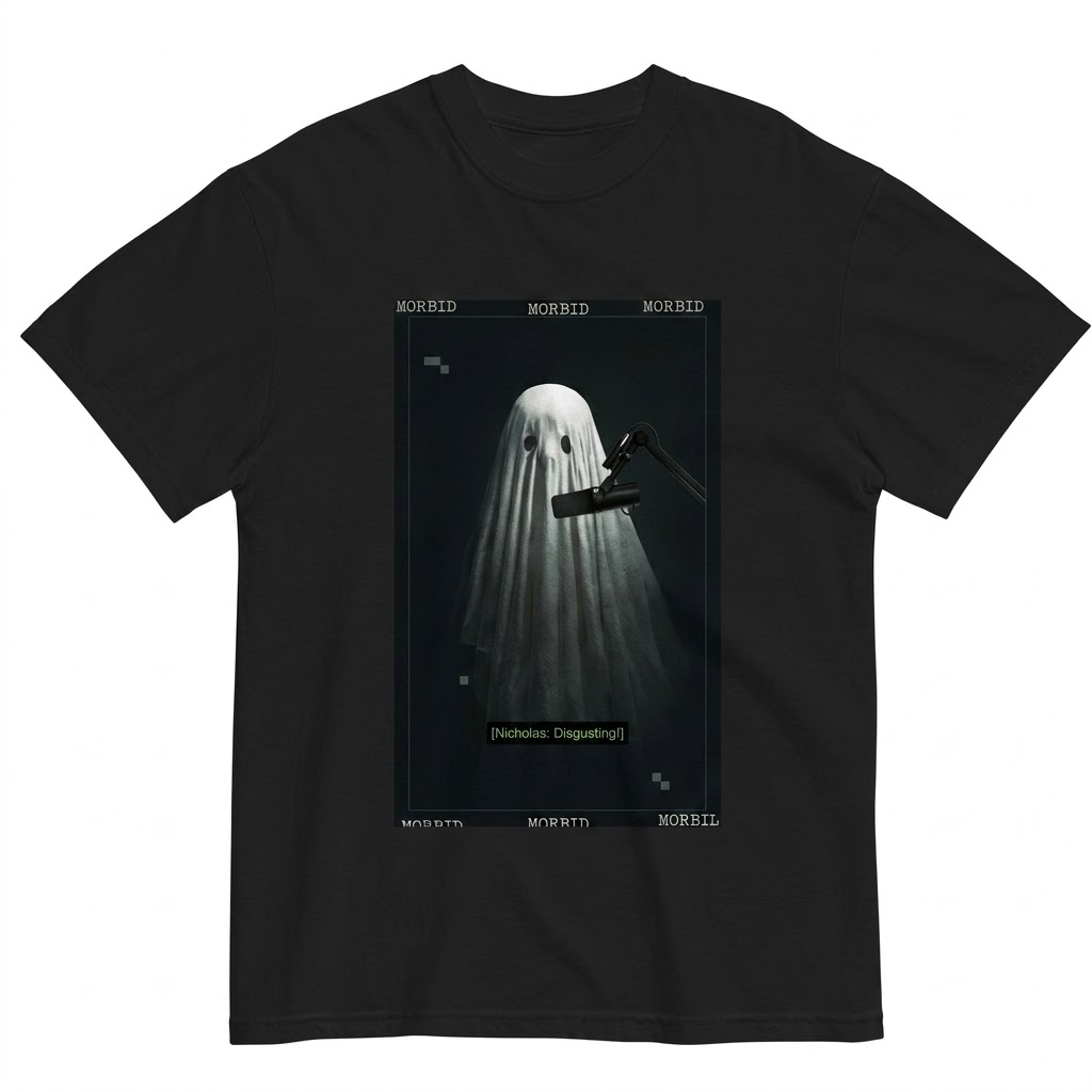 Ghost Podcast Recording LA 1806 T-shirt 1 - Morbid Podcast Merch unwatermarked image 5 - Morbid Podcast Merch