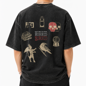 Triple Morbid Red Stacked LA2807 Wash T-shirt 5 - Morbid Podcast Merch ce6cc432 780e 41d4 8090 6f956c2674d3 - Morbid Podcast Merch
