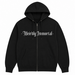 Morbid Live Weirdly Immortal Zip Hoodie