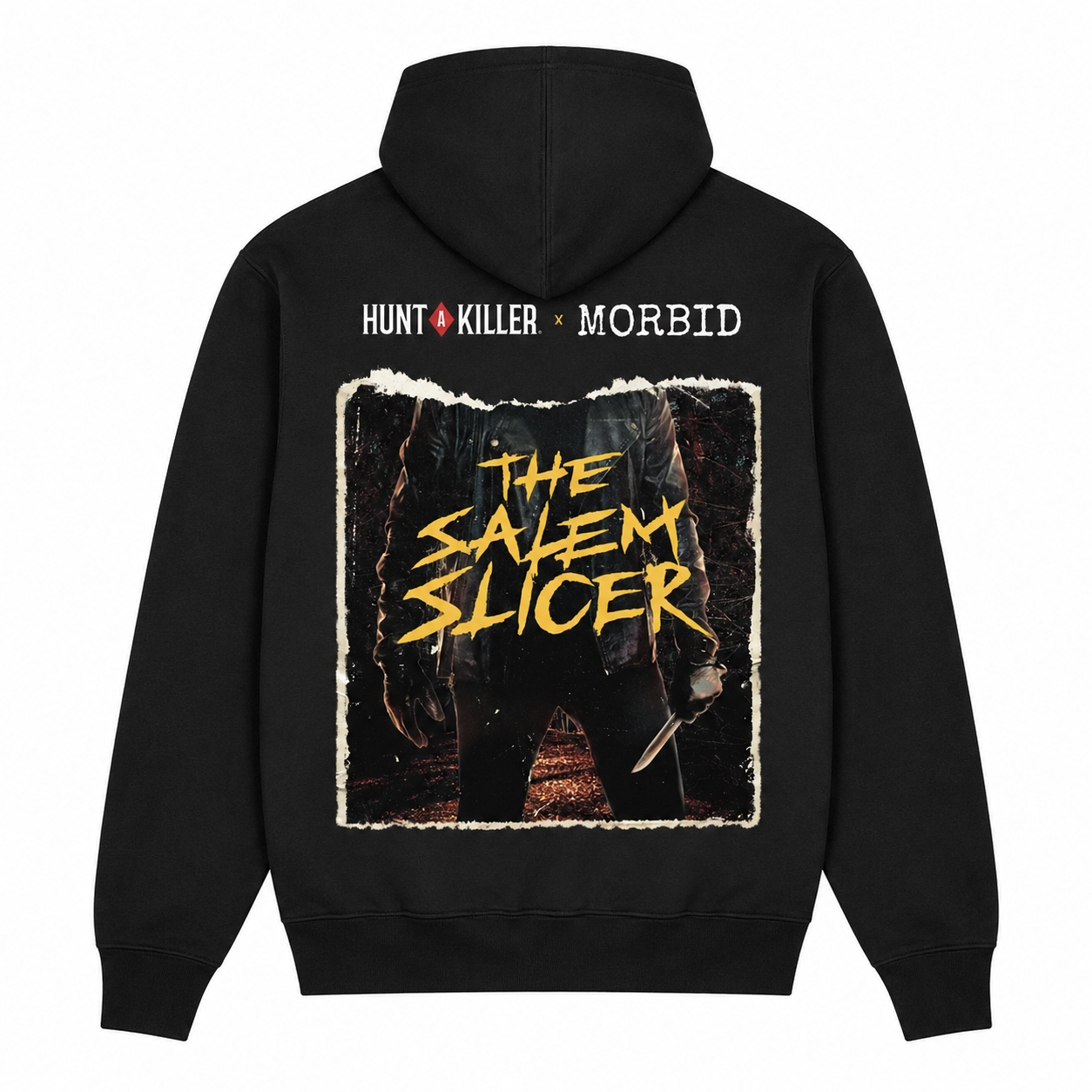 Morbid x Hunt A Killer The Salem Slicer Zip Hoodie 1 - Morbid Podcast Merch mob2 - Morbid Podcast Merch