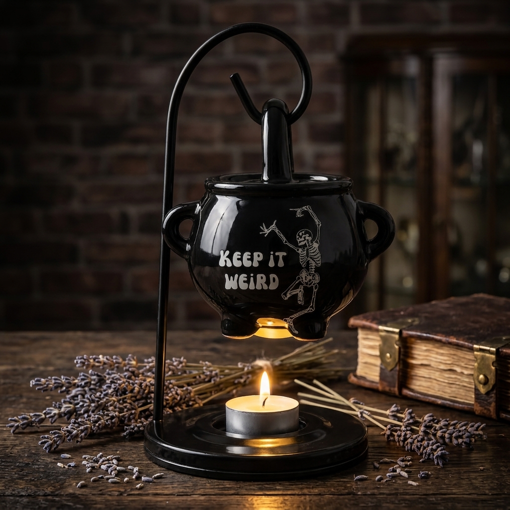 Keep It Weird True Crime Aromatherapy Furnace Witch Crucible 2 - Morbid Podcast Merch studio mockup 0 11 - Morbid Podcast Merch