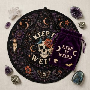 Keep it Weird Morbid Quilted Witch Hat 11 - Morbid Podcast Merch studio mockup 3 2 - Morbid Podcast Merch