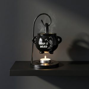 Keep It Weird True Crime Aromatherapy Furnace Witch Crucible 10 - Morbid Podcast Merch studio mockup 5 11 - Morbid Podcast Merch